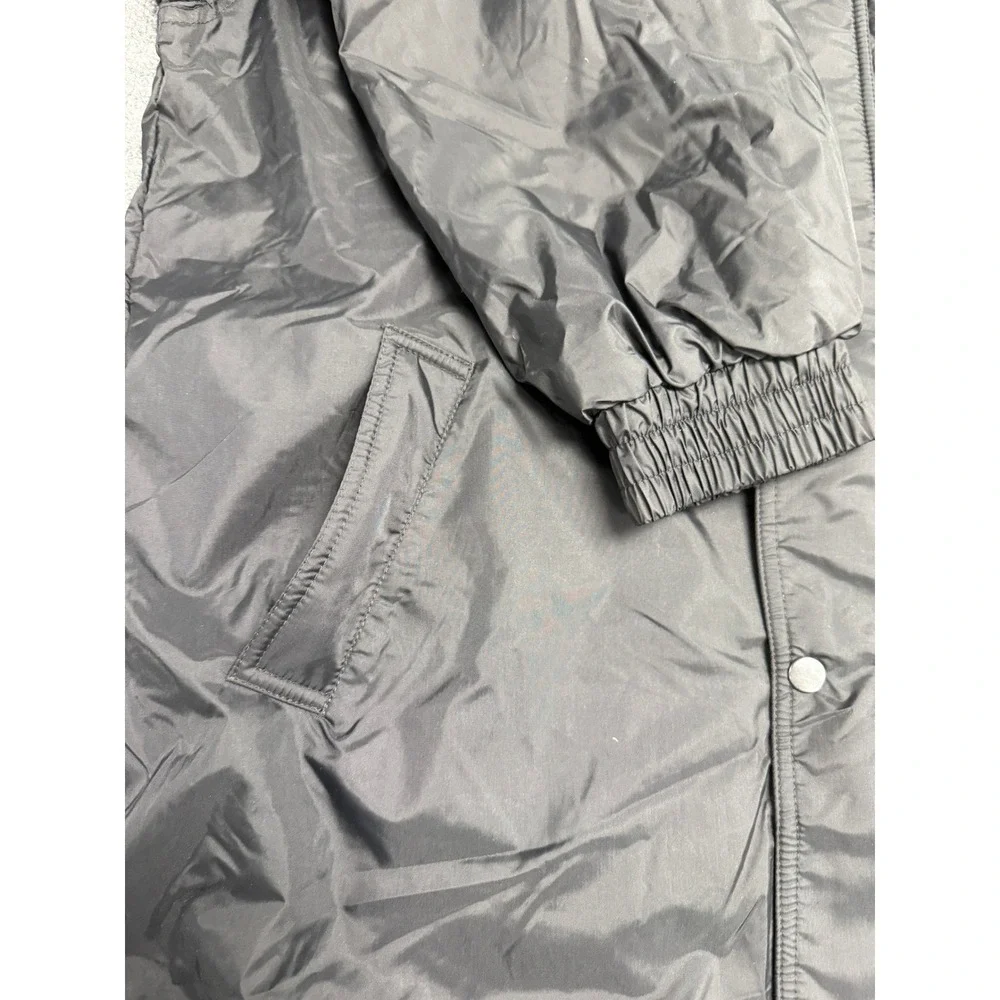Vintage Illusion Black Reversible Waterproof Hooded Jacket Men's Size XL NEW‎